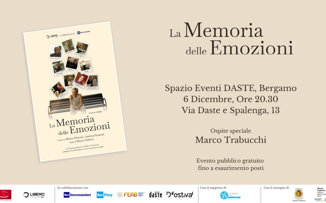 La Memoria delle Emozioni a Bergamo il 6 dicembre