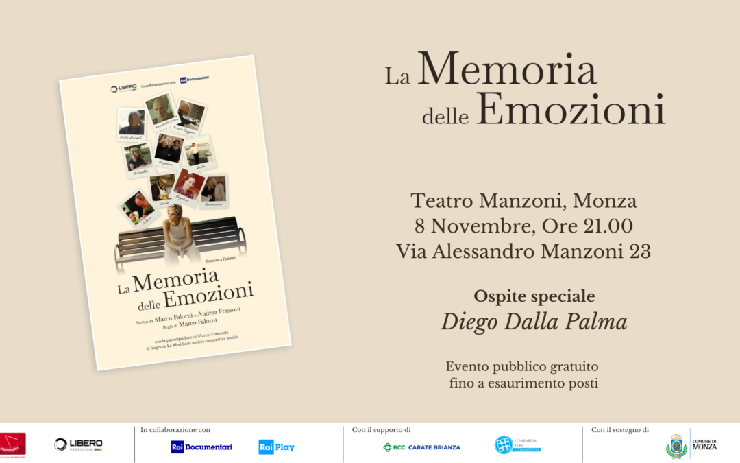 Il Tour della Memoria delle Emozioni: Monza  8 novembre ore 21:00 Teatro Manzoni