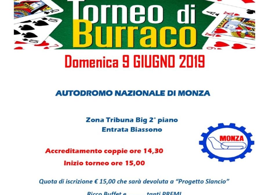 Solidarietà in pole position. All’Autodromo torneo di burraco a sostegno di SLAncio